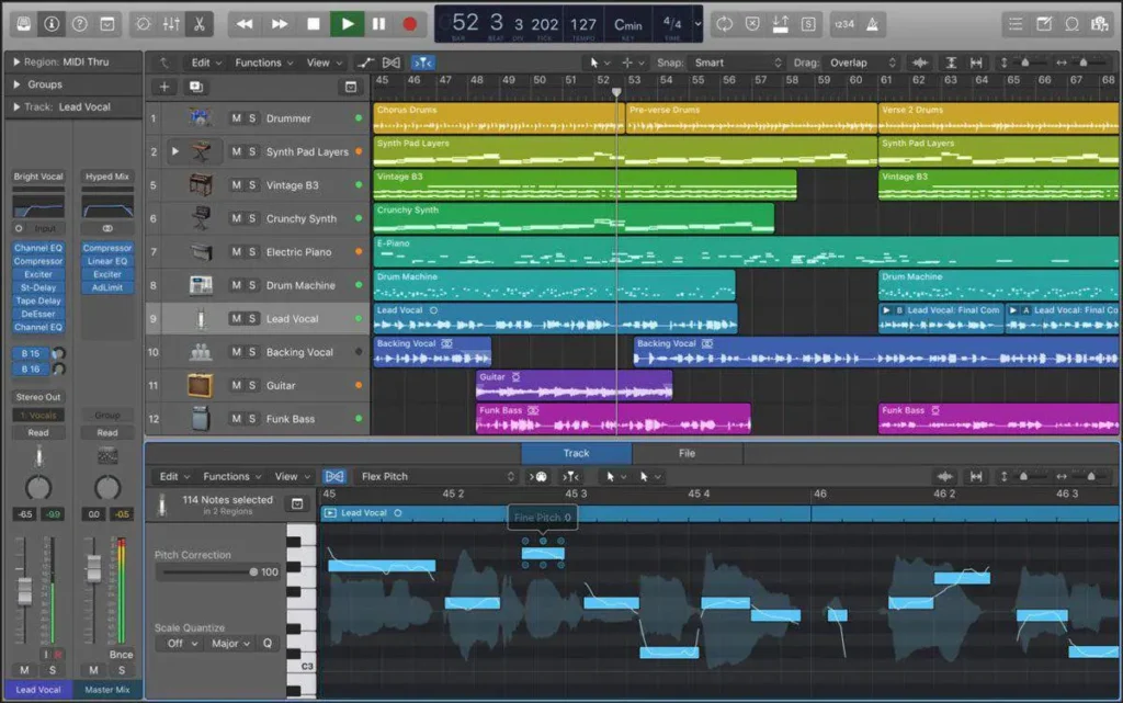 Logic Pro Interface