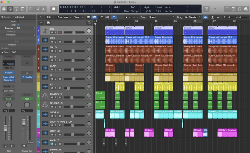 Logic Pro Interface