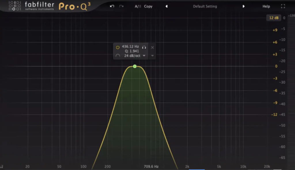 band pass filter example