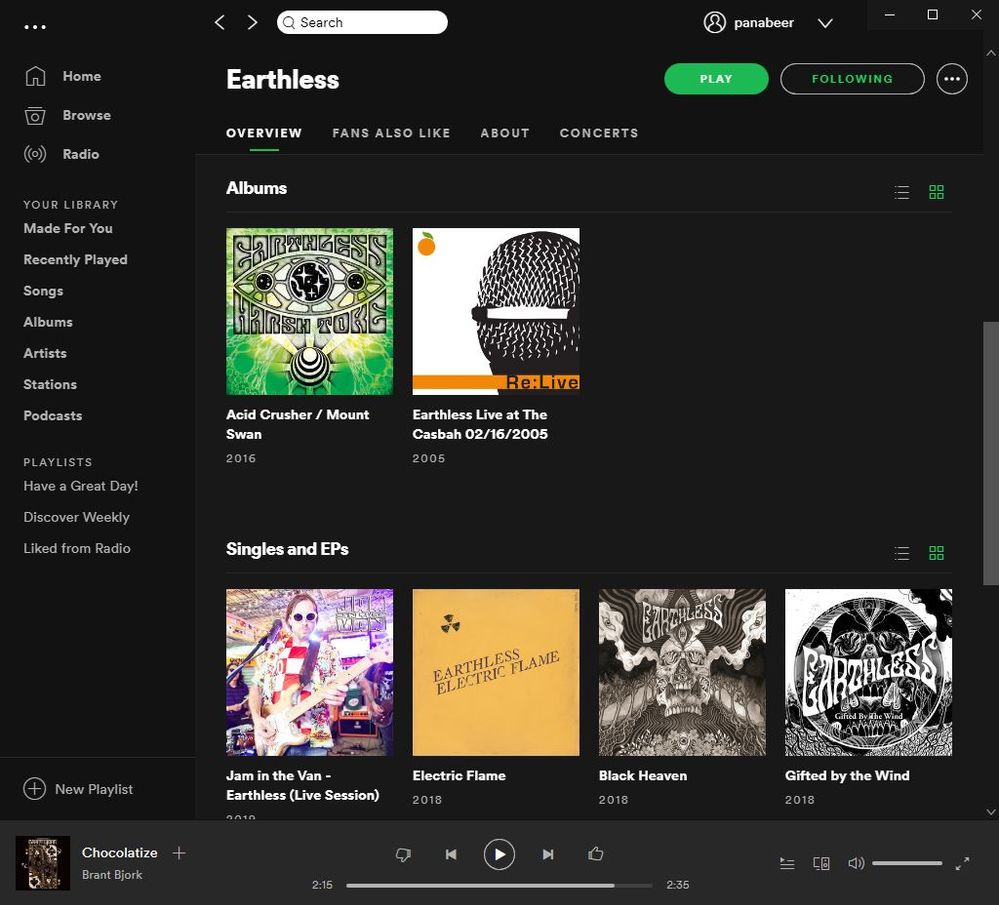 Spotify Musician Profile